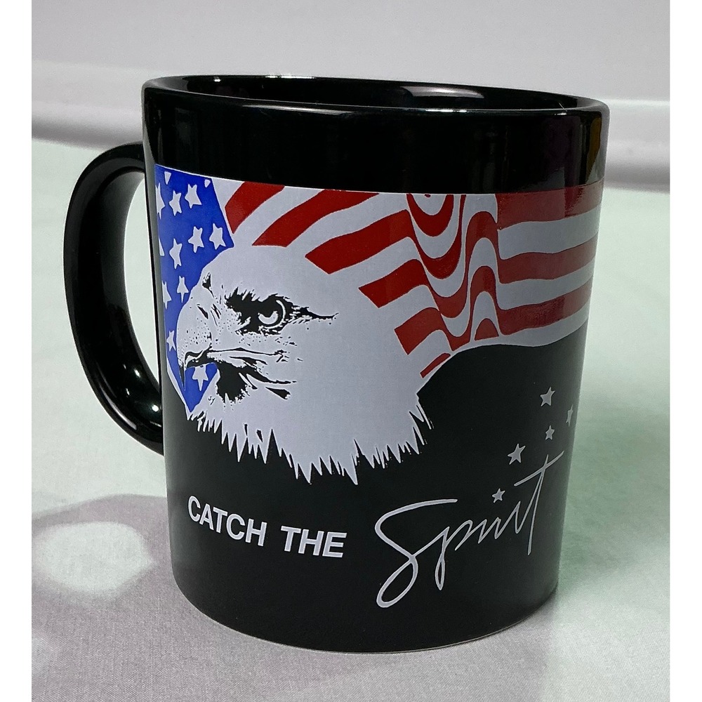 Tennessee Army National Guard Patriotic Eagle Coffee Mug Black Ceramic USA 11oz